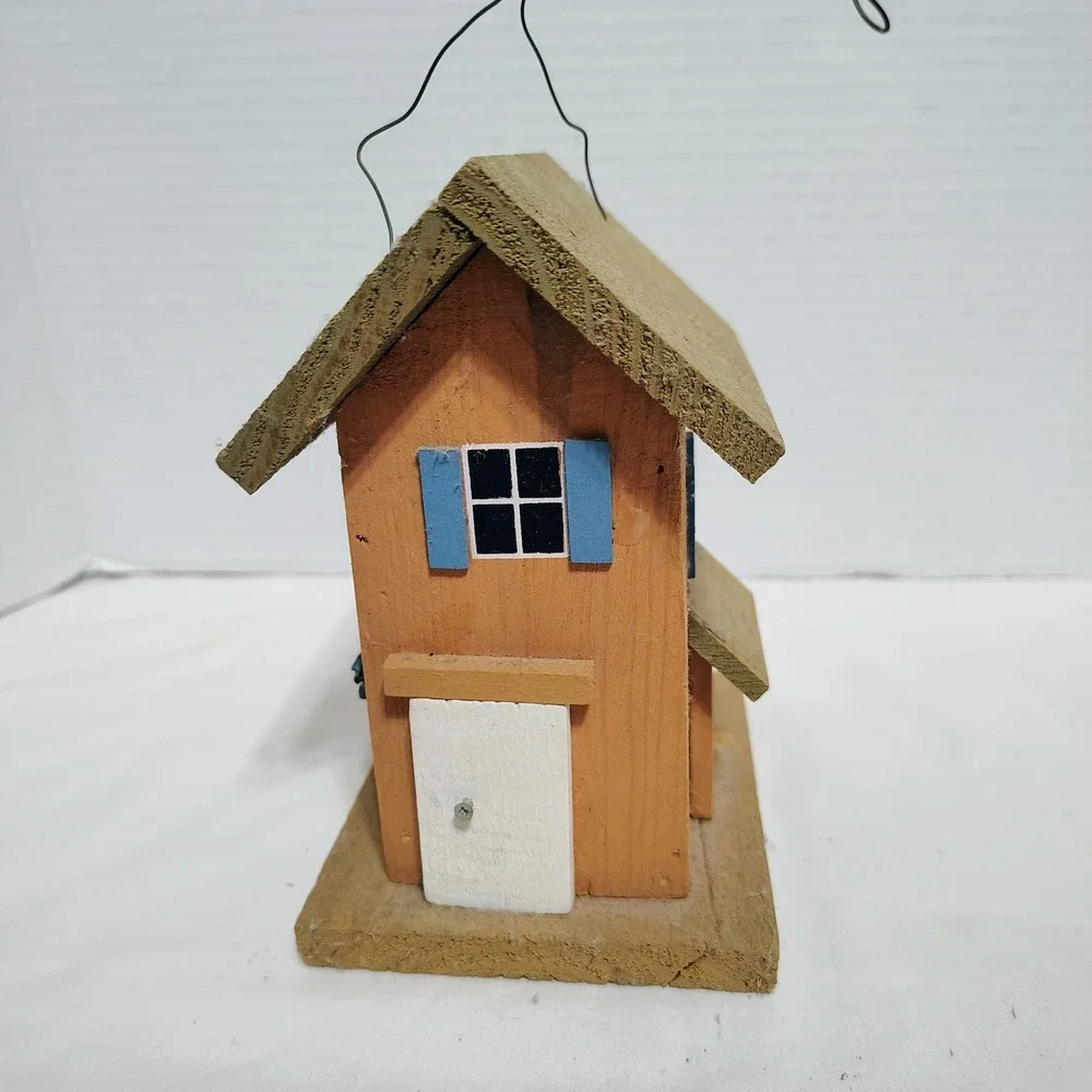 Decorative Rustic Birdhouse Welcome‎ Flowers Garden Decor Hanging Ornament